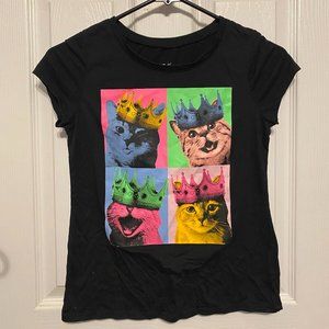 Justice kids T-Shirt cats